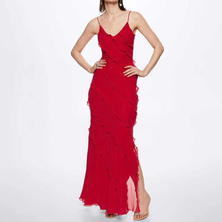 Verführerisches Ravenna™ Chiffonkleid mit offenem Rücken und auffälligem Schlitz - betonen Sie Ihre Weiblichkeit