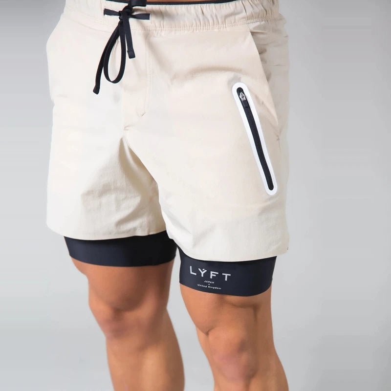 Vielseitige 2-in-1-Sport- und Trainingsshorts für Männer - optimale Leistung und Komfort bei jedem Schritt