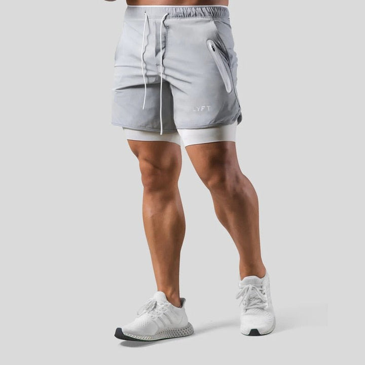 Vielseitige 2-in-1-Sport- und Trainingsshorts für Männer - optimale Leistung und Komfort bei jedem Schritt
