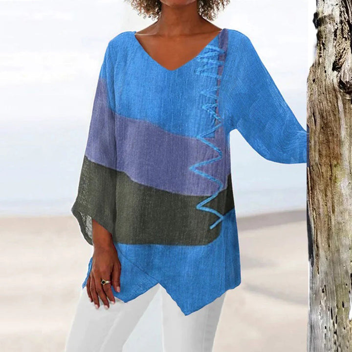 Elegante Damen-Tunika mit sinnlichen Kräuselnähten für einen einzigartigen Stil