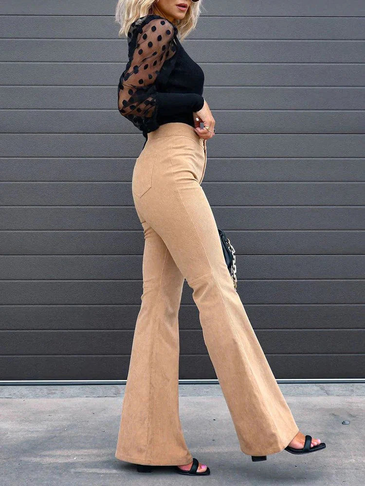 Modne damskie spodnie sztruksowe – must-have do stylowego i eleganckiego looku