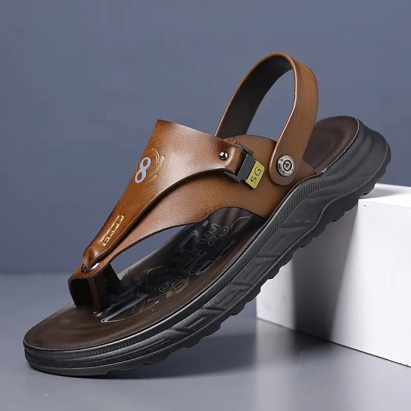 Stylowe męskie sandały Peter Herren w stylu vintage – modne japonki o retro charakterze