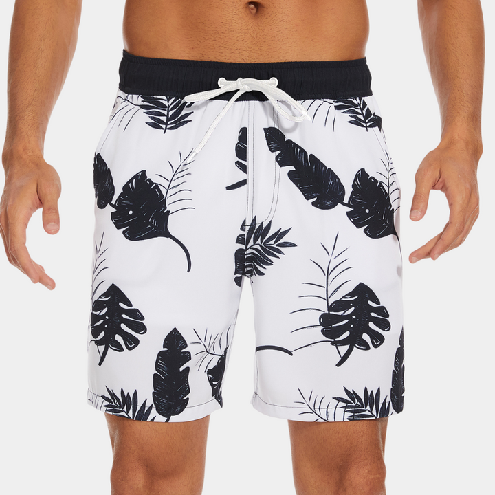Męskie stylowe szorty kąpielowe z sznurkiem – Must-Have na lato dla entuzjastów plaży
