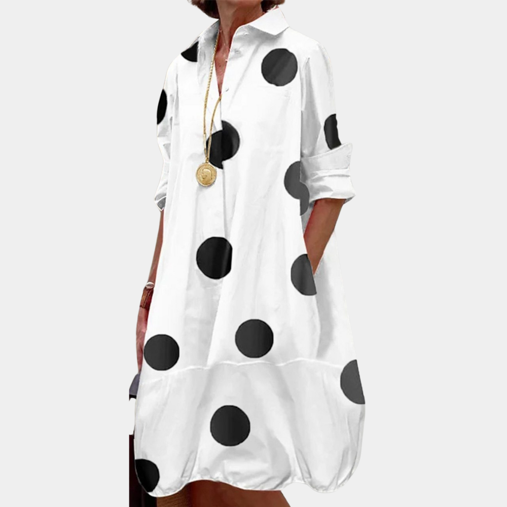 Trendy lässiges Damenkleid mit Druck