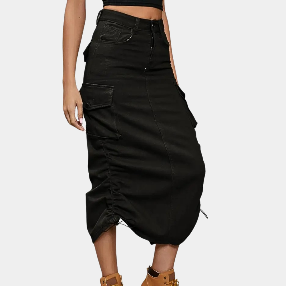 Stijlvolle Retro Dames Cargo Rok - Emma voor Een Chic en Comfortabel Look