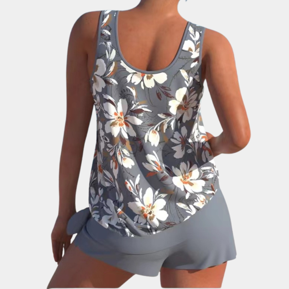 Alice | Ensemble Tankini Floral Élégant pour un Look Frais et Chic