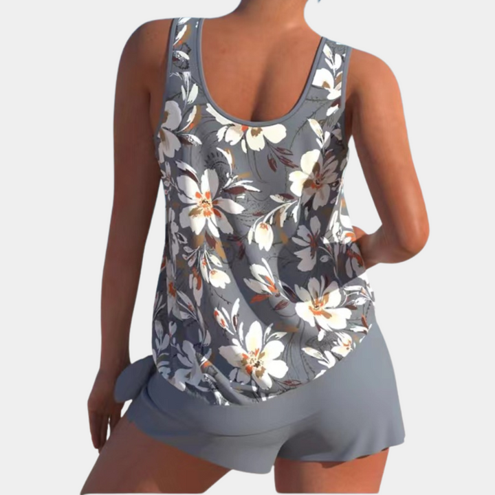 Alice | Ensemble Tankini Floral Élégant pour un Look Frais et Chic