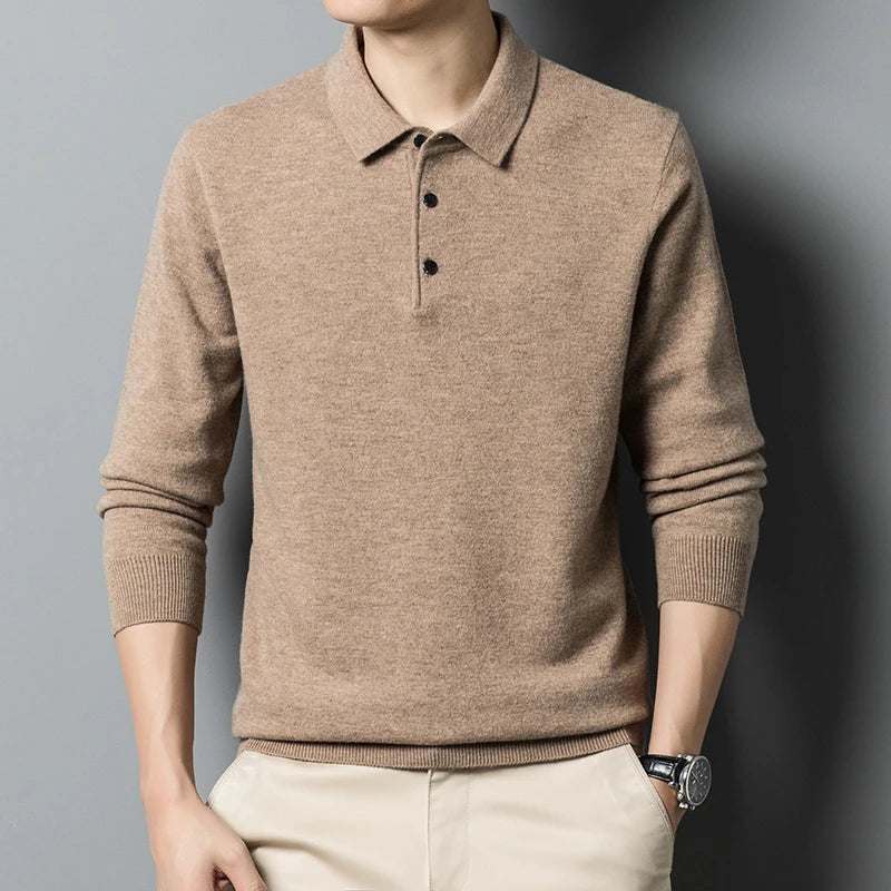 Stilvoller und luxuriöser Herren-Polopullover - eine Kombination aus Eleganz und Komfort