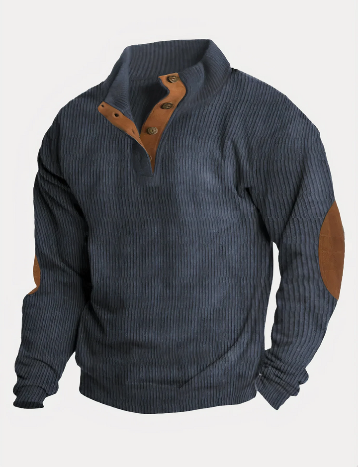 Modischer Herren-Rippenstrickpullover - Alltagsklassiker