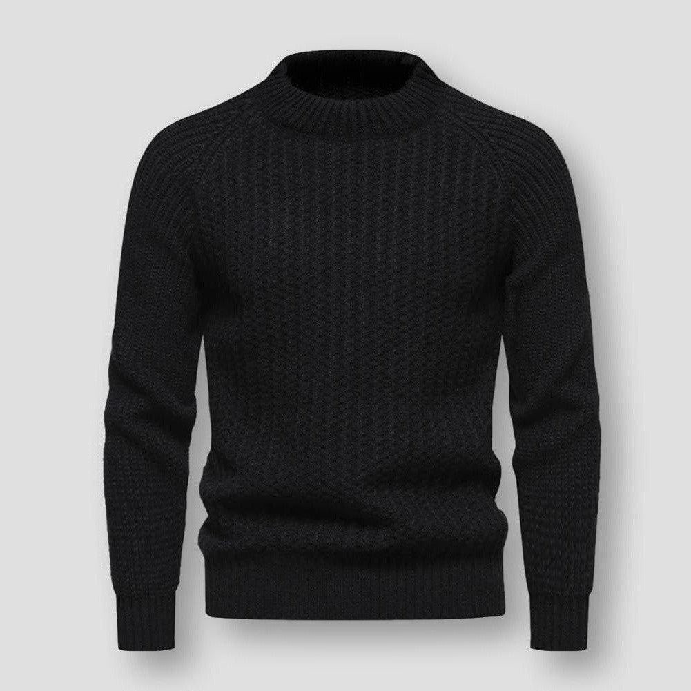 Ekskluzywny męski sweter z luksusowej dzianiny waflowej dla wyjątkowego stylu