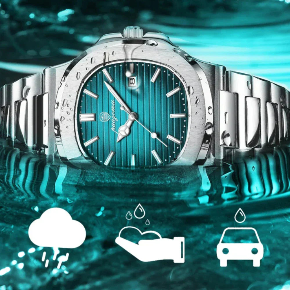 Elegante Herren Edelstahl-Armbanduhr – Perfekt für jeden Anlass
