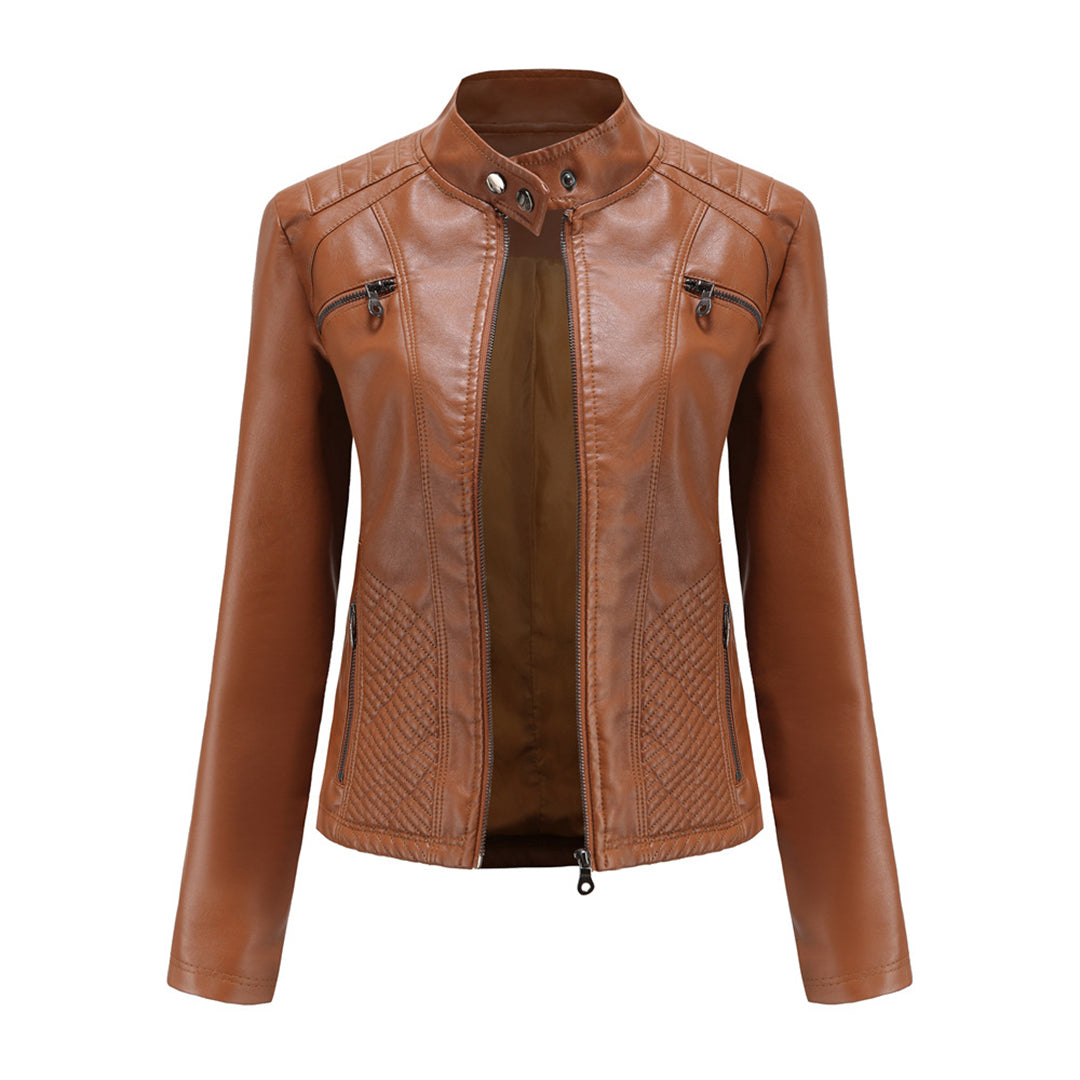 Andrijana - Luxuriöse Lederjacke für außergewöhnlichen Stil