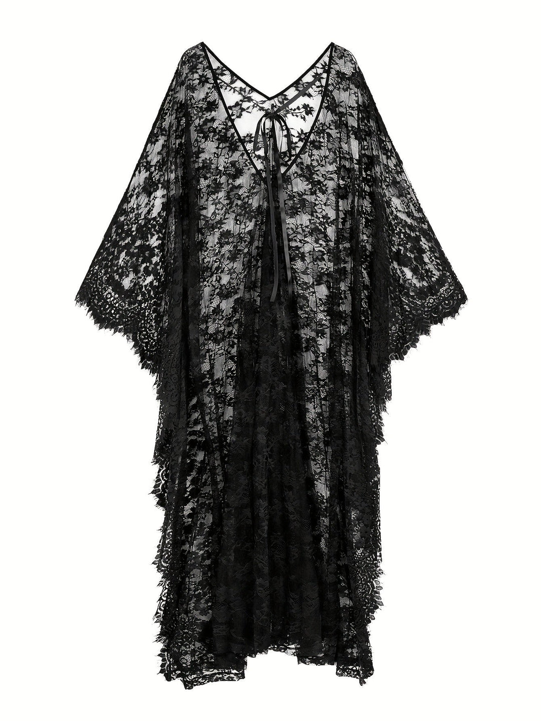 Danilla | Chique Transparante Kant Kimono für einen stijlvollen Strandlook