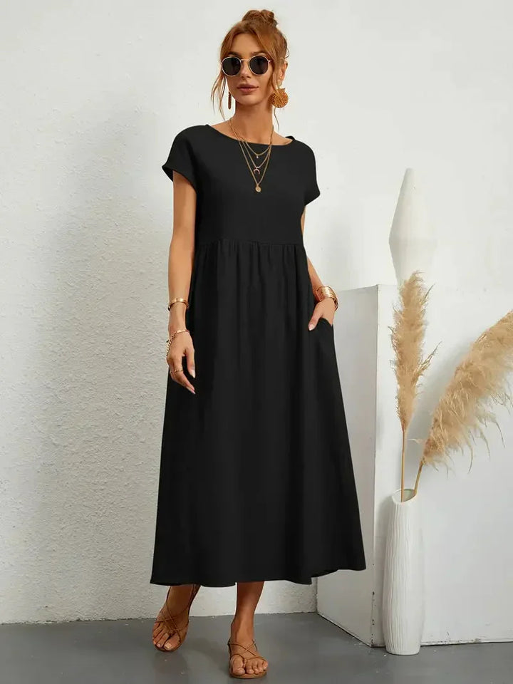 Stilvolles und elegantes langes Damenkleid für besondere Anlässe