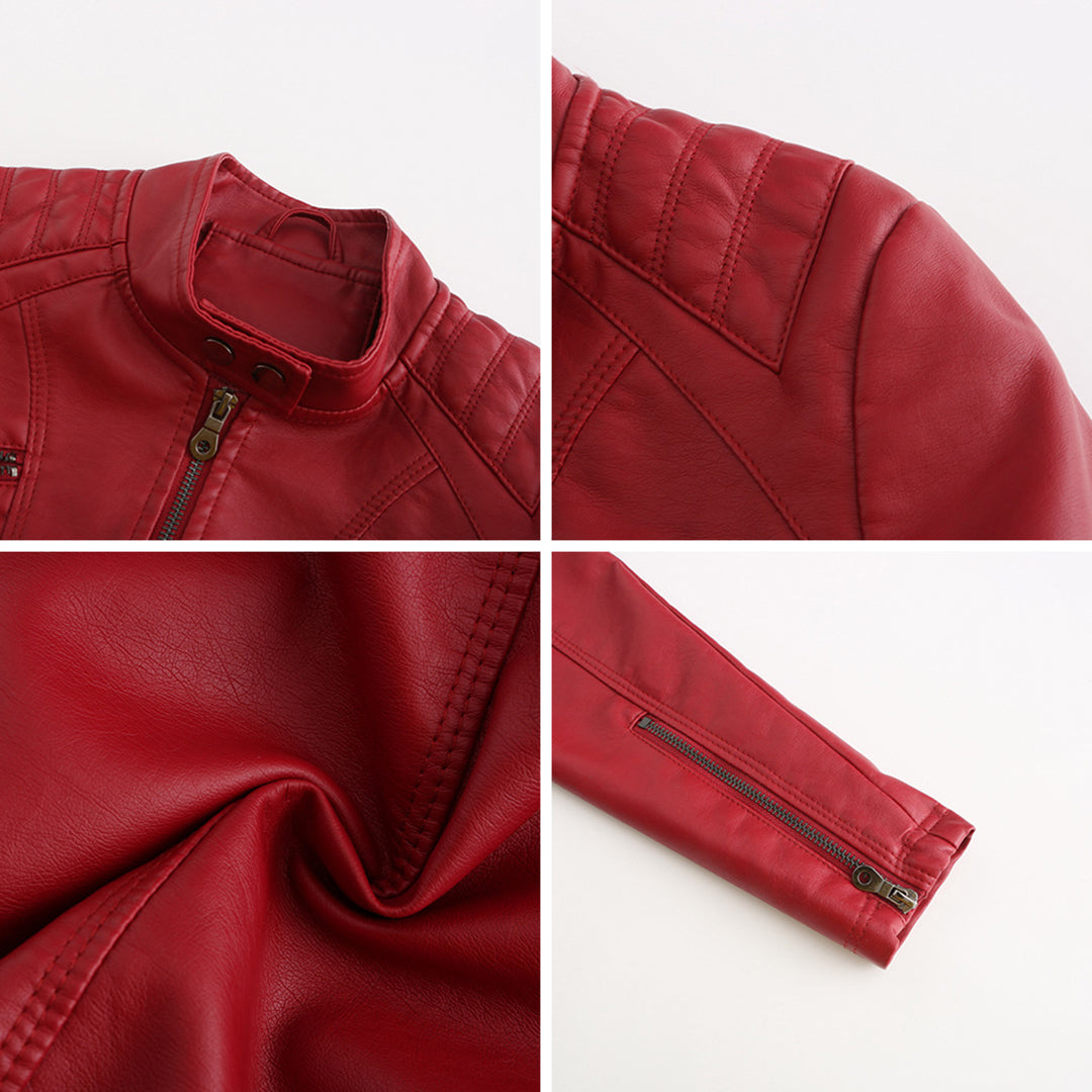 Andrijana - Luxuriöse Lederjacke für außergewöhnlichen Stil