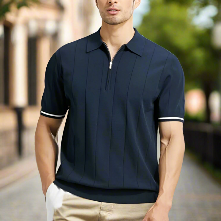 Laurel - Stilvolles und bequemes Herren-Poloshirt mit Reißverschluss für einen einzigartigen Look