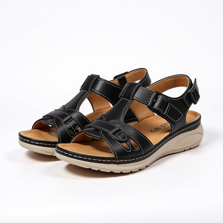 Bequeme Plateau-Wandersandalen für Damen - ideal für Outdoor-Aktivitäten mit orthopädischer Unterstützung