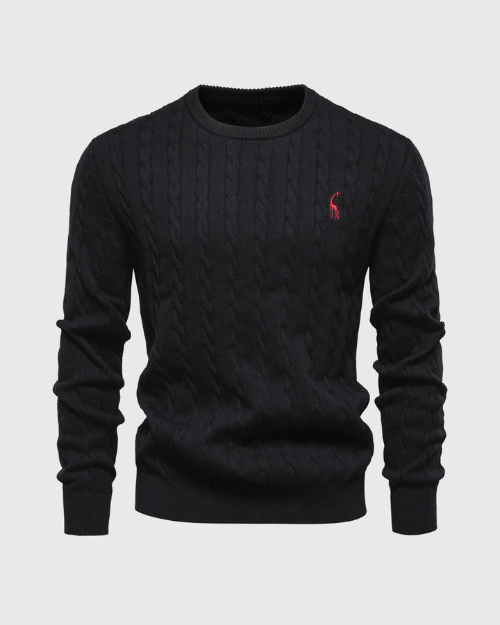 Modischer Herrenpullover aus weichem Baumwollstrick - zeitloser Komfort und Eleganz