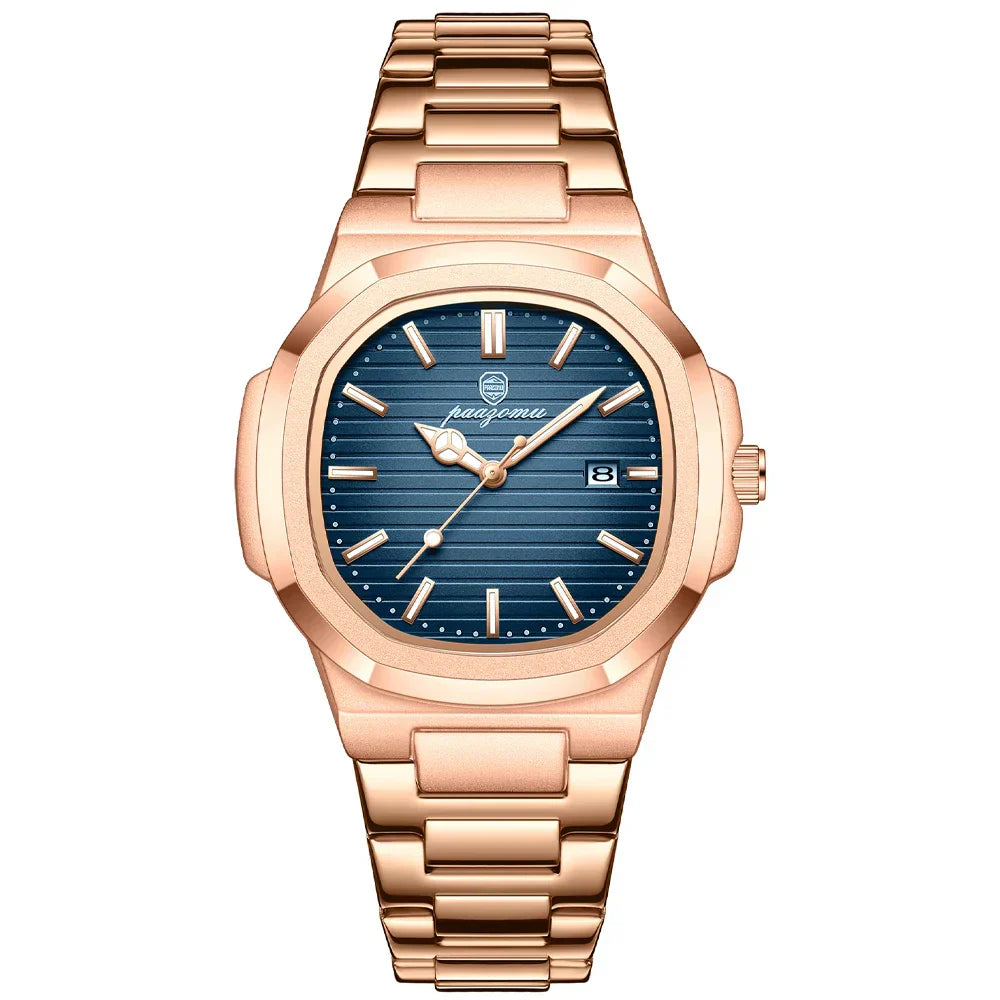 Elegante Herren Edelstahl-Armbanduhr – Perfekt für jeden Anlass