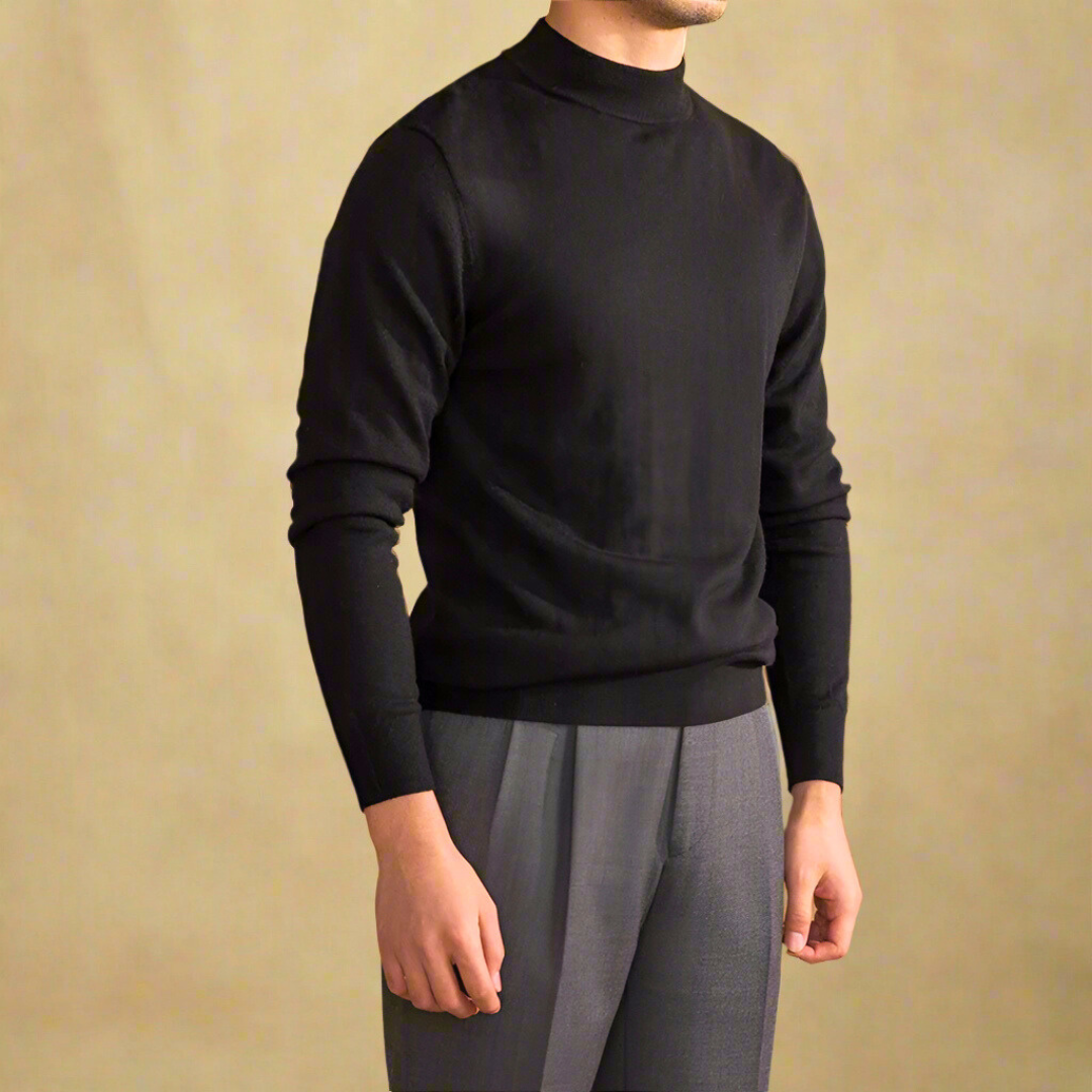 Stylowy męski golf z wysokiej jakości wełny – elegancki i wygodny na każdą okazję