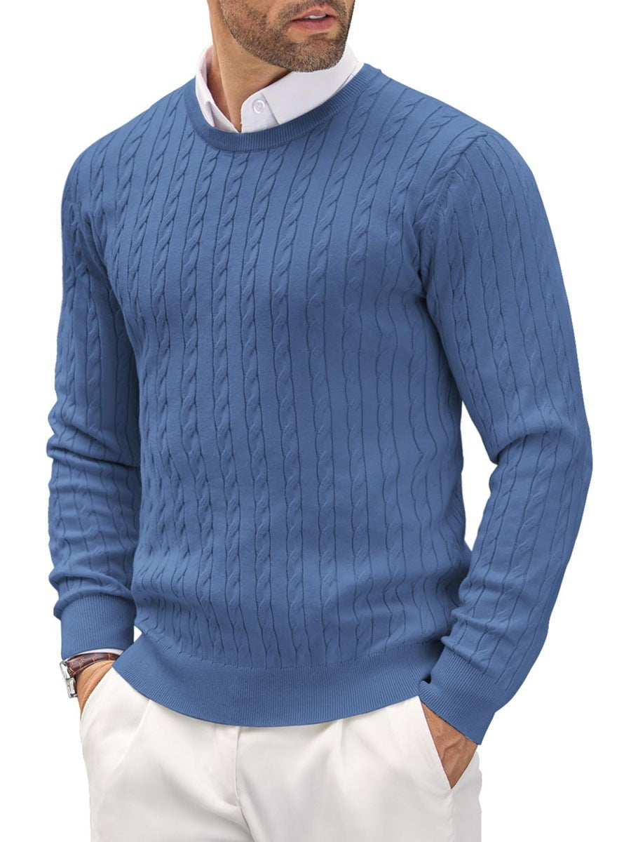 Modischer Herren-Feinstrick-Pullover mit Rundhalsausschnitt - perfekt für jede Gelegenheit