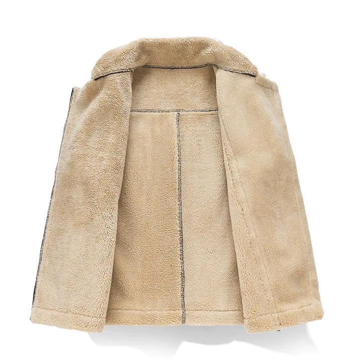 Stylische ärmellose Damenjacke mit elegantem Pelzbesatz