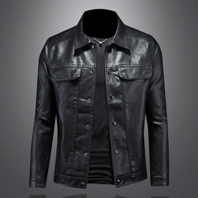 Ekskluzywna Męska Kurtka Biker Premium - Stylowa i Swobodna na Rockowy Look