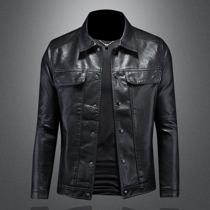 Ekskluzywna Męska Kurtka Biker Premium - Stylowa i Swobodna na Rockowy Look
