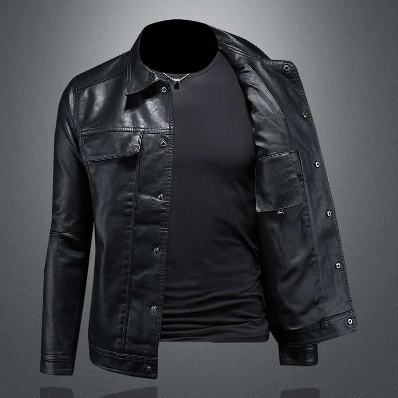 Ekskluzywna Męska Kurtka Biker Premium - Stylowa i Swobodna na Rockowy Look