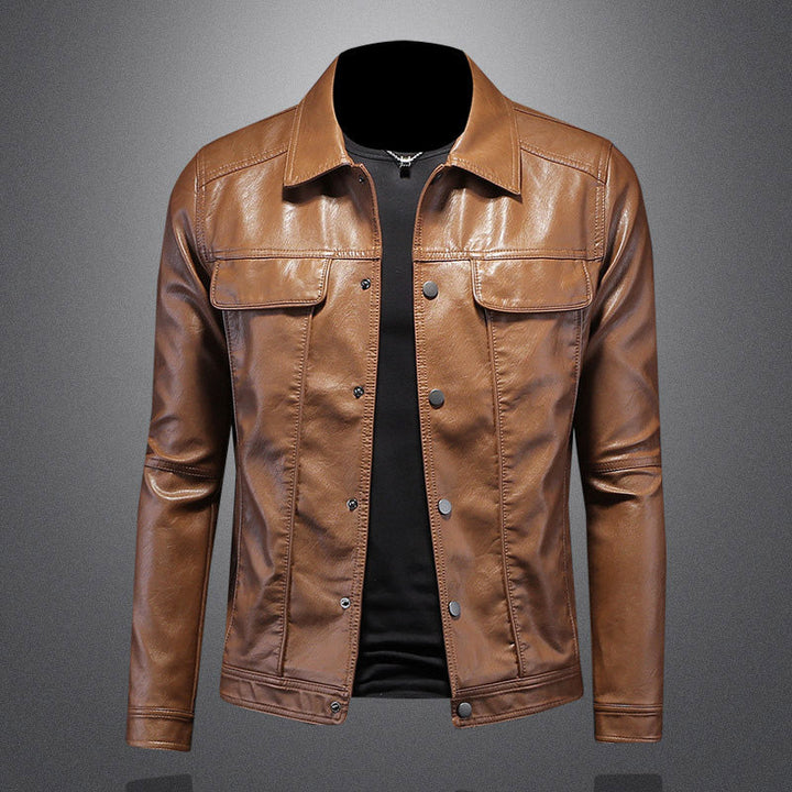 Ekskluzywna Męska Kurtka Biker Premium - Stylowa i Swobodna na Rockowy Look