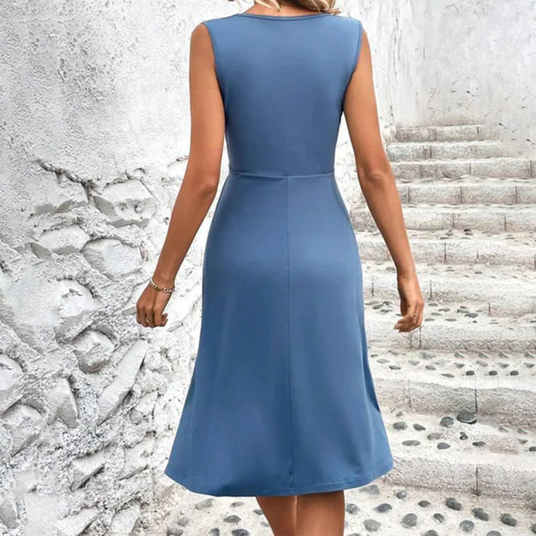 ELLIANNA - Elegantes Midi-Sommerkleid für Damen mit schmeichelhaftem Knie-Längen-Schnitt