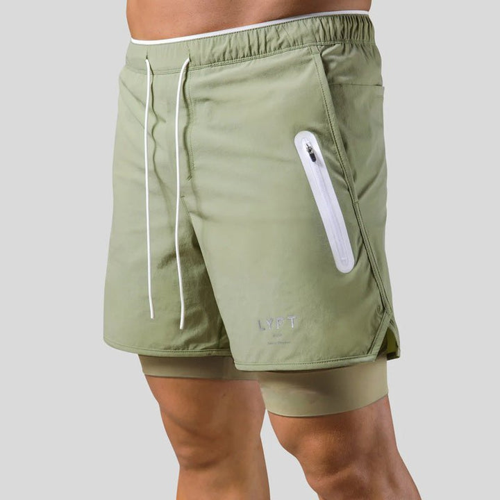 Vielseitige 2-in-1-Sport- und Trainingsshorts für Männer - optimale Leistung und Komfort bei jedem Schritt