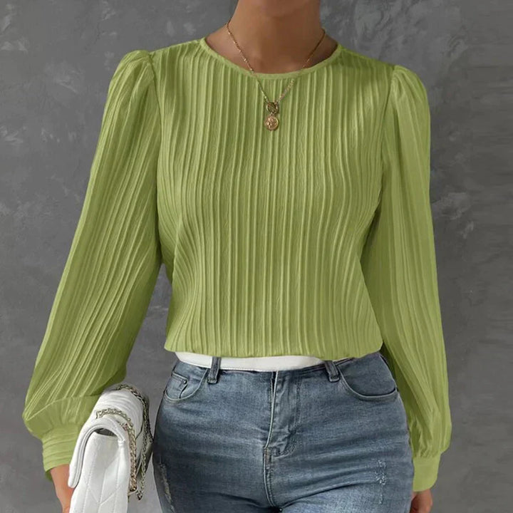 Elegante plissierte Damenbluse ideal für stilvolle Anlässe