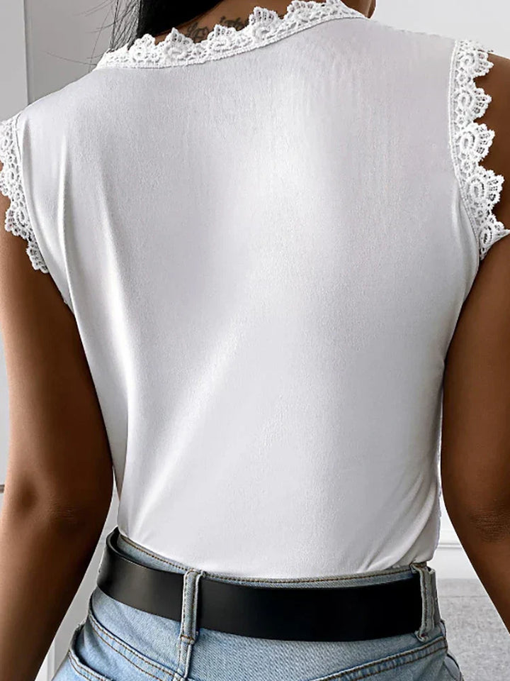 Elegantes Damen-Spitzentop im Vintage-Stil - bringt klassischen Charme in Ihren Look