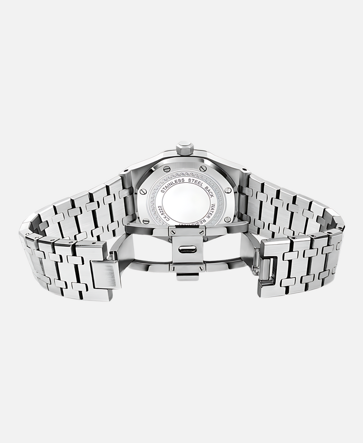 Elegancki męski zegarek 41 mm z trwałą kopertą ze stali nierdzewnej