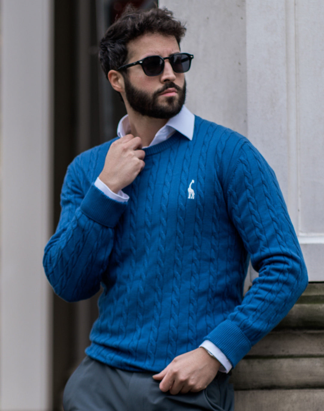 Modischer Herrenpullover aus weichem Baumwollstrick - zeitloser Komfort und Eleganz