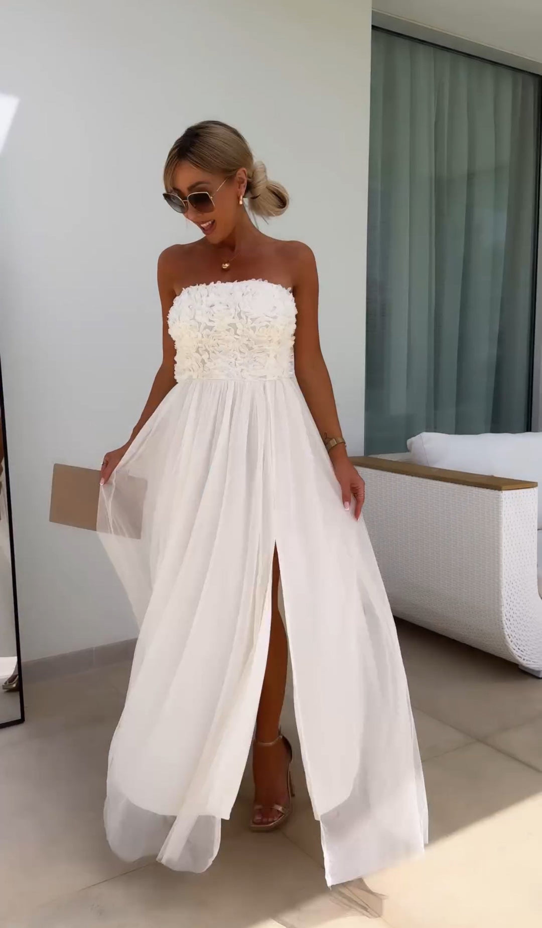 Stella™ Kwiatowa Tiulowa Sukienka Marzeń na Eleganckie Okazje - Wyjątkowa Elegancja i Styl