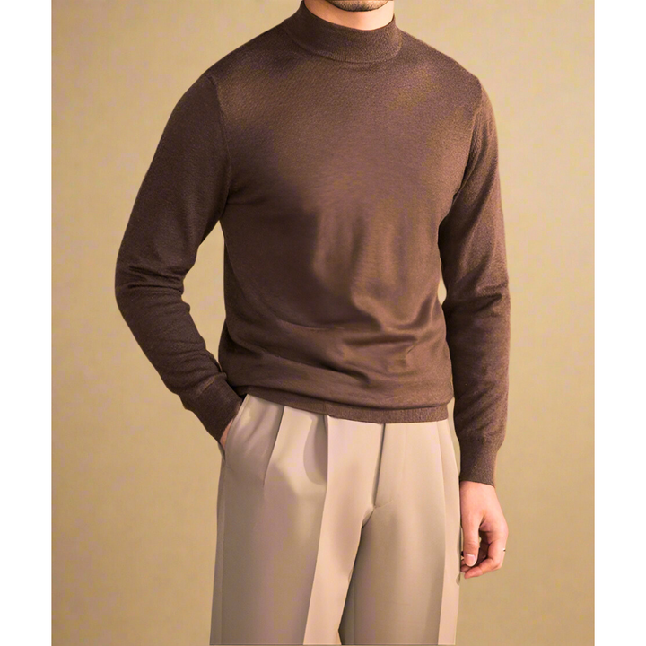 Stylowy męski golf z wysokiej jakości wełny – elegancki i wygodny na każdą okazję