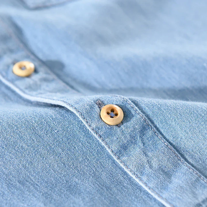 Alessandro Denim Herrenhemd aus hochwertiger Baumwolle für einen stilvollen Look