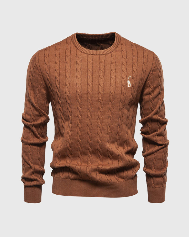 Modischer Herrenpullover aus weichem Baumwollstrick - zeitloser Komfort und Eleganz