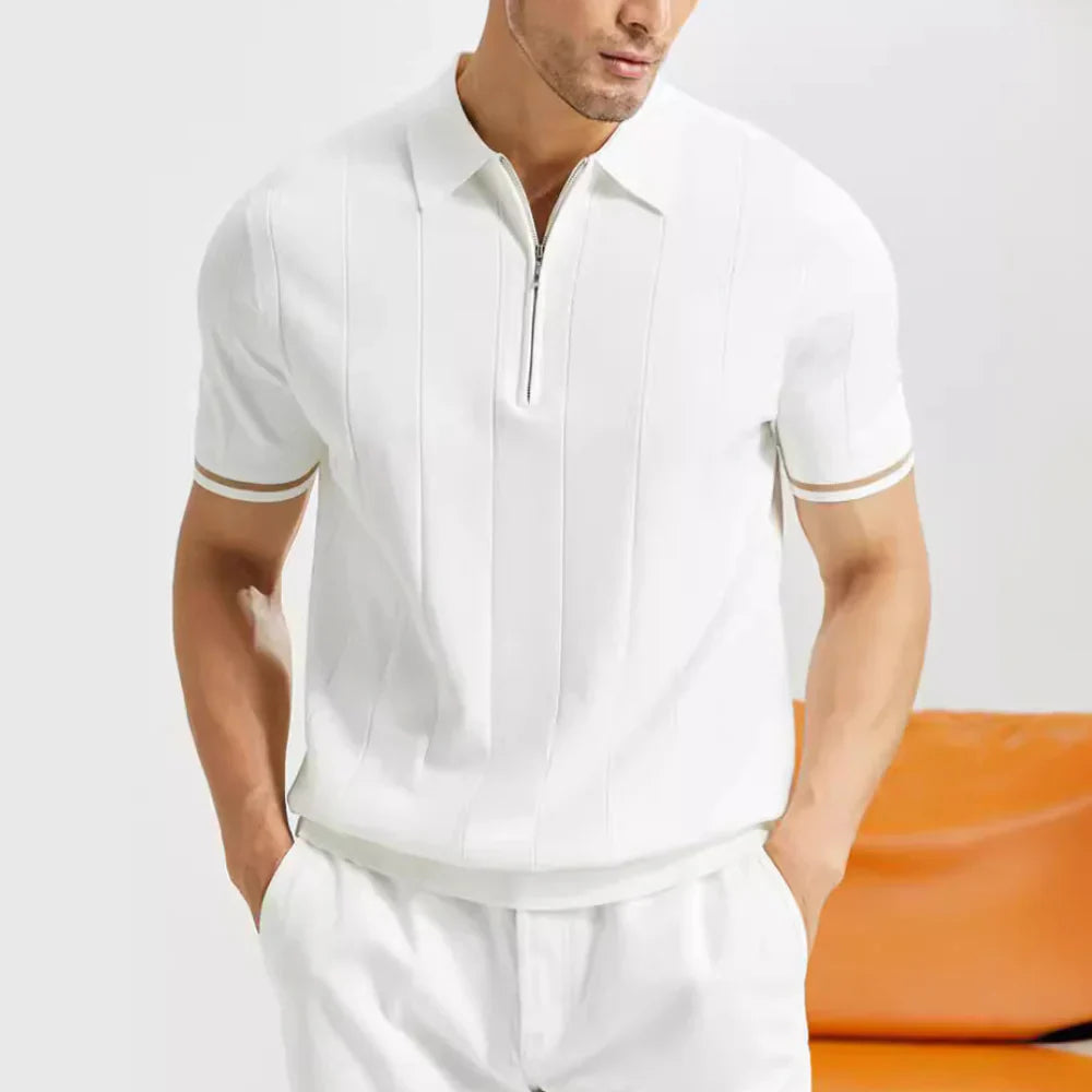 Laurel - Stilvolles und bequemes Herren-Poloshirt mit Reißverschluss für einen einzigartigen Look