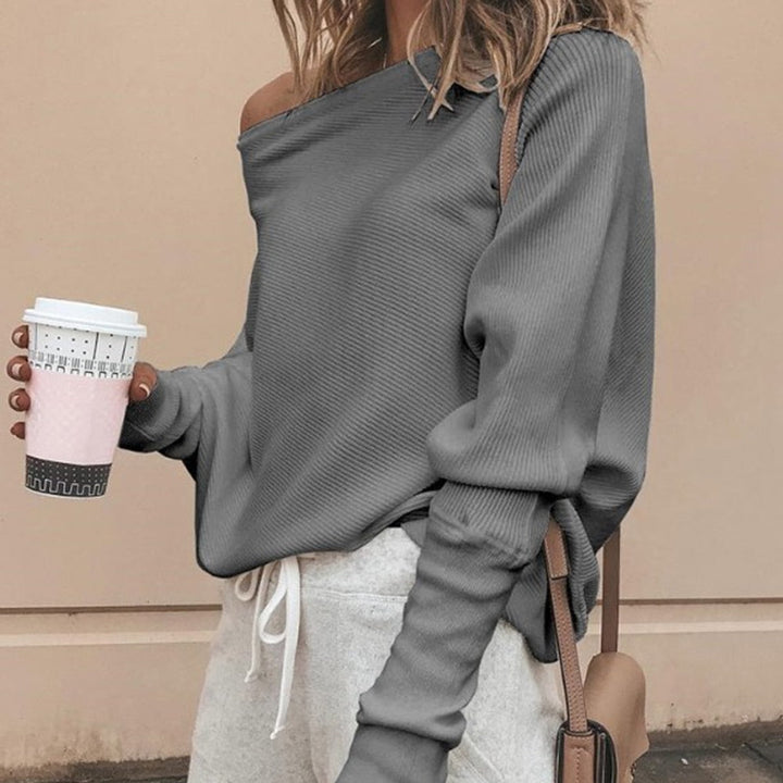 Eleganter Damenpullover mit offenen Schultern - Stil und Komfort für jede Gelegenheit