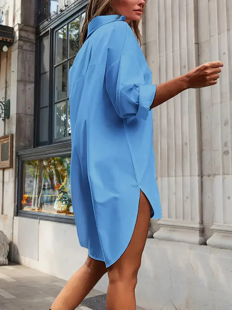 Stilvolles Damen-Hemdkleid für elegante Anlässe