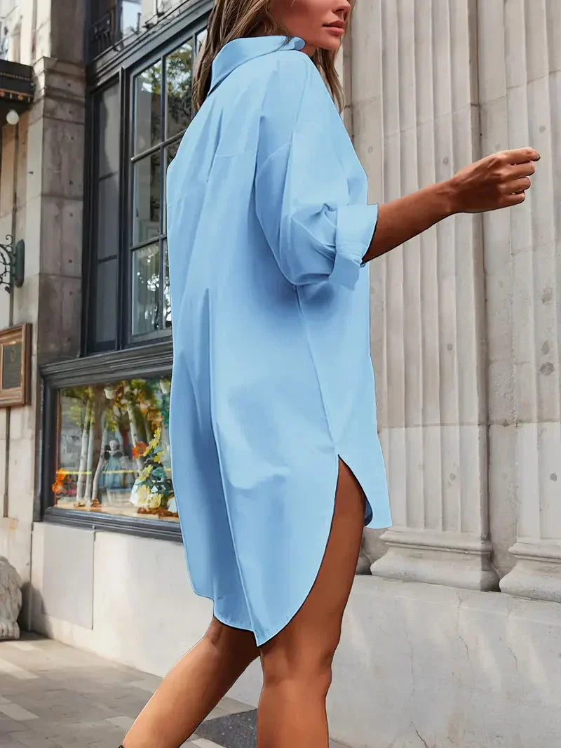 Stilvolles Damen-Hemdkleid für elegante Anlässe