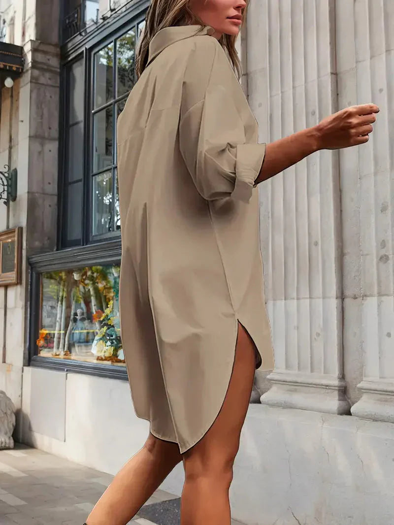Stilvolles Damen-Hemdkleid für elegante Anlässe