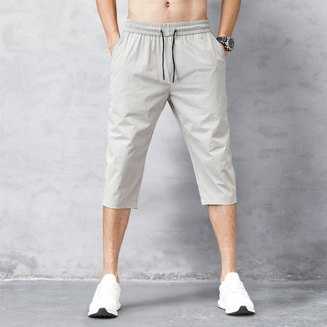Leicht trocknende Herren-3/4-Hose aus Nylon - bequem, atmungsaktiv und ideal für den aktiven Stil im Alltag