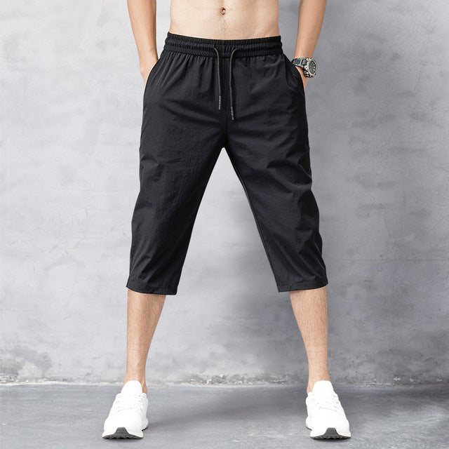 Leicht trocknende Herren-3/4-Hose aus Nylon - bequem, atmungsaktiv und ideal für den aktiven Stil im Alltag