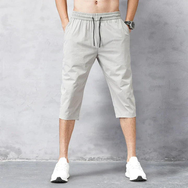 Leicht trocknende Herren-3/4-Hose aus Nylon - bequem, atmungsaktiv und ideal für den aktiven Stil im Alltag
