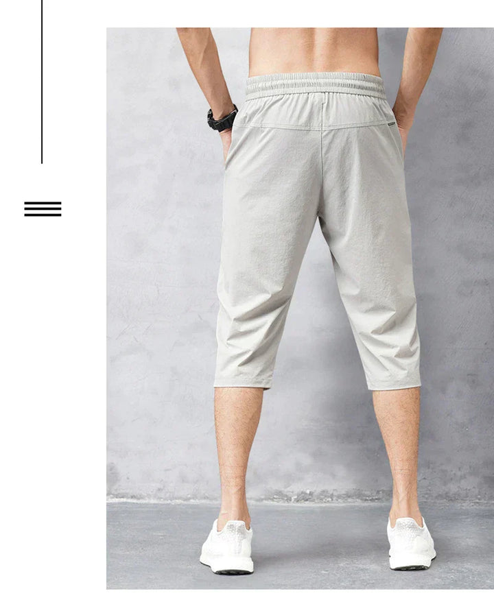 Leicht trocknende Herren-3/4-Hose aus Nylon - bequem, atmungsaktiv und ideal für den aktiven Stil im Alltag