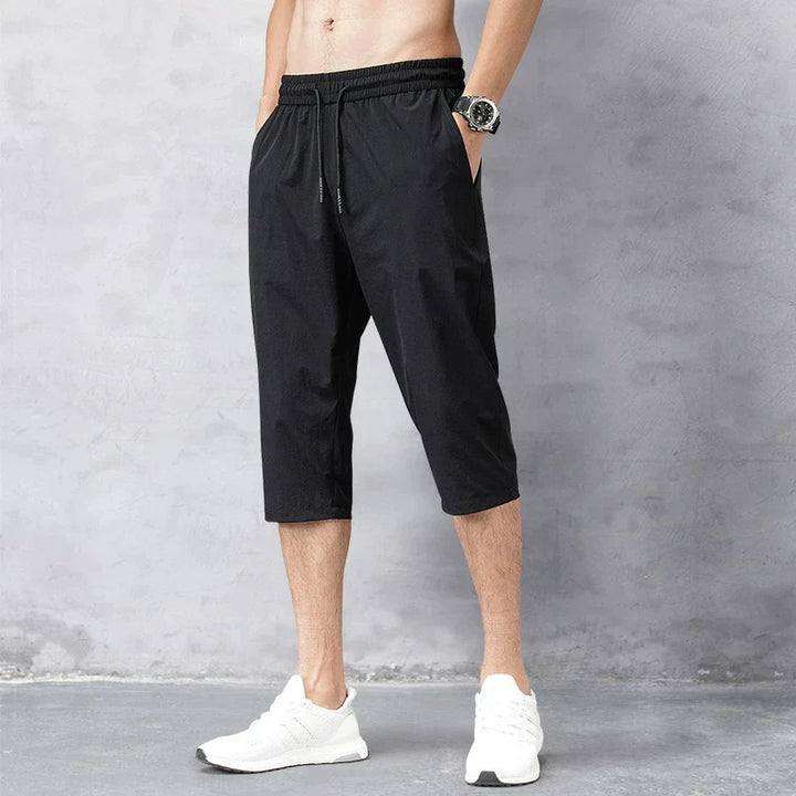 Leicht trocknende Herren-3/4-Hose aus Nylon - bequem, atmungsaktiv und ideal für den aktiven Stil im Alltag